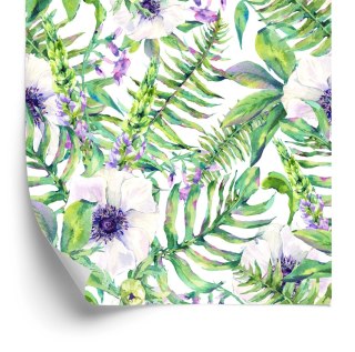 Tapeta Liście Kwiaty