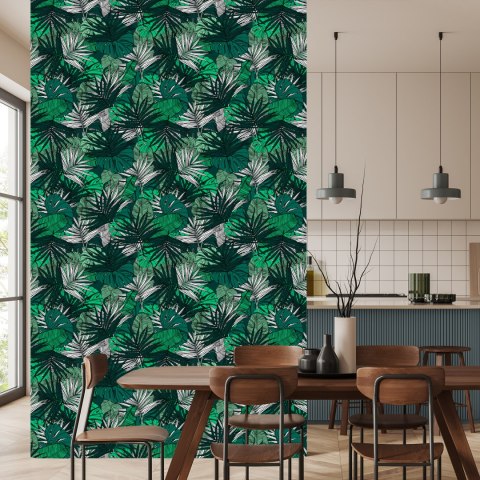 Tapeta Liście Monstera Bananowca Palmy