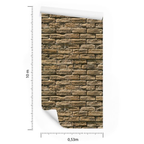 Tapeta Cegła Kamień Efekt 3D