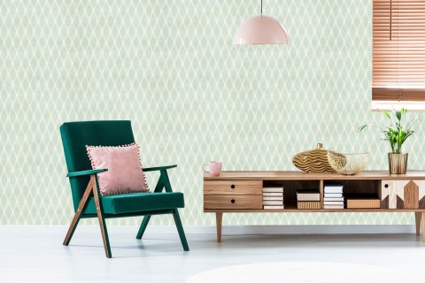 Tapeta Delikatny Wzór W Stylu Retro