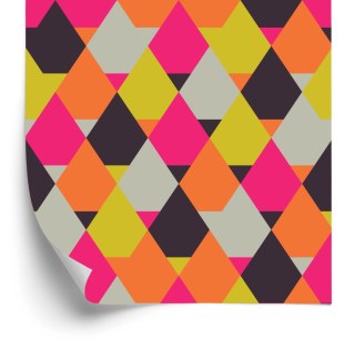 Tapeta Geometryczna - Kolorowe Romby