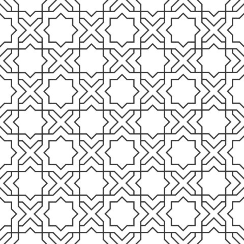 Tapeta Geometryczna - Orientalny Wzór