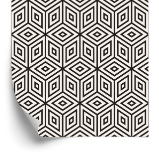 Tapeta Geometryczna - Sześciany I Romby