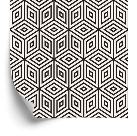 Tapeta Geometryczna - Sześciany I Romby