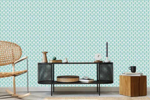 Tapeta Klasyczne Delikatne Liście W Stylu Retro