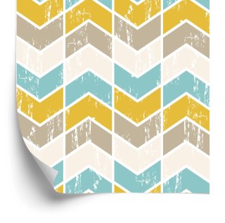 Tapeta Kolorowe Wzory Geometryczne Retro