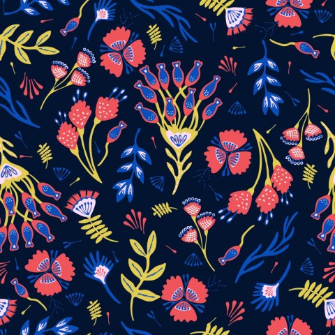 Tapeta Kwiaty Polne W Stylu Boho