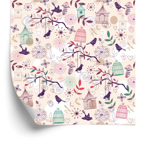 Tapeta - Piękne Kolorowe Ptaki