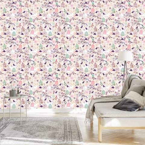 Tapeta - Piękne Kolorowe Ptaki