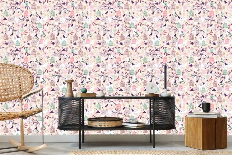 Tapeta - Piękne Kolorowe Ptaki