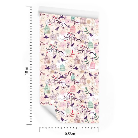 Tapeta - Piękne Kolorowe Ptaki