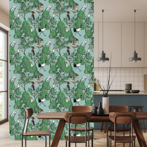 Tapeta - Piękne Ptaki I Drzewa