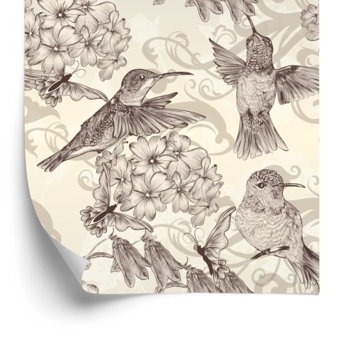 Tapeta - Piękne Ptaki Wśród Liści