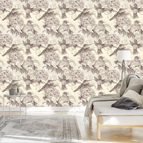 Tapeta - Piękne Ptaki Wśród Liści