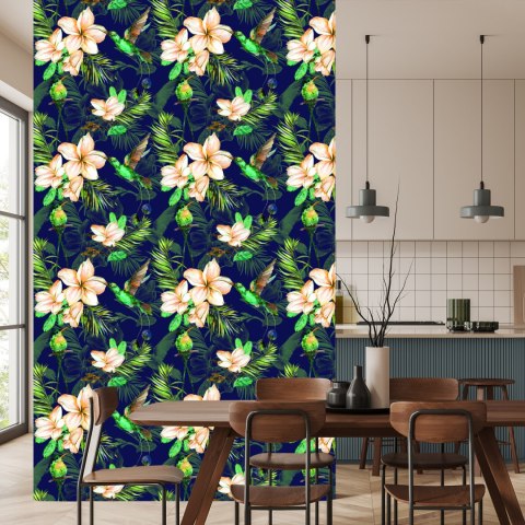 Tapeta Tropikalne Rośliny I Ptaki