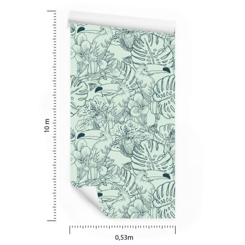 Tapeta Tukany I Egzotyczne Rośliny