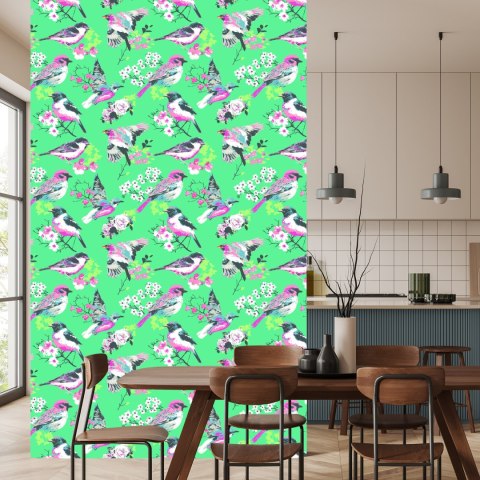 Tapeta - Wielobarwne Ptaki