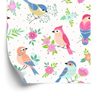 Tapeta - Wielobarwne Ptaki