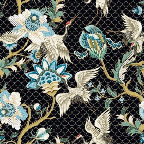 Tapeta - Żurawie I Drzewa