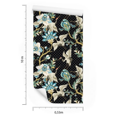 Tapeta - Żurawie I Drzewa