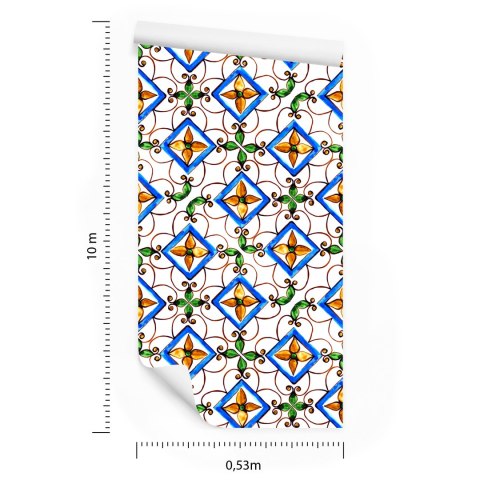Tapeta Do Jadalni, Kuchni Orientalna Mozaika Wzory Tapeta Do Jadalni, Kuchni Orientalna Mozaika Wzory