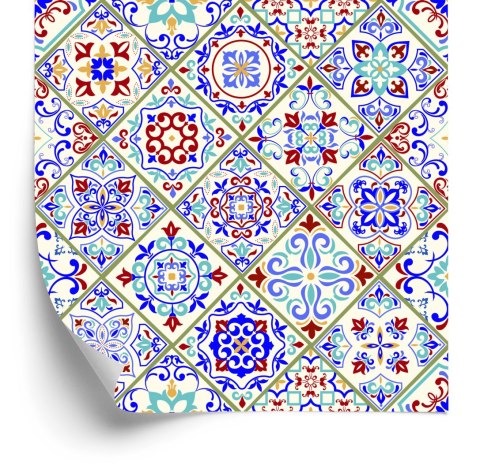 Tapeta Kafelki, Kolorowa Mozaika, Jadalnia