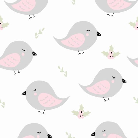 Tapeta Ptaszki I Roślinki