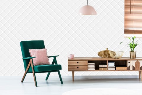 Tapeta W Kratę Do Salonu,Nowoczesna, Optyczna 3D Tapeta W Kratę Do Salonu,Nowoczesna, Optyczna 3D