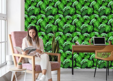 Tapeta Liście Palmy I Monstery