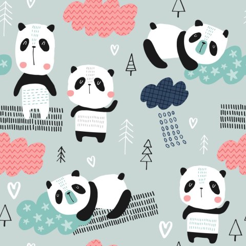 Tapeta Pandy Wśród Chmur