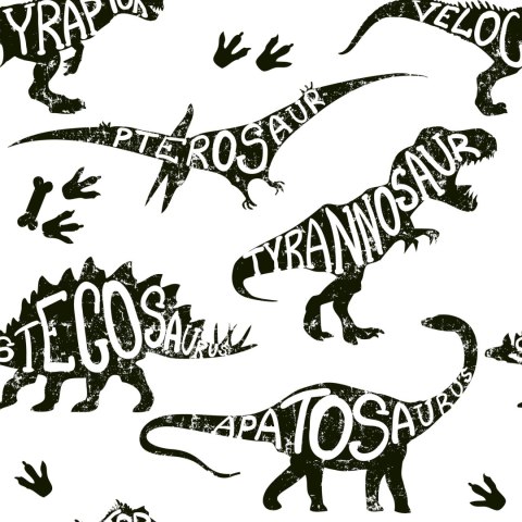 Tapeta Z Dinozaurami, Zwierzęta, Do Pokoju Dziecka Tapeta Z Dinozaurami, Zwierzęta, Do Pokoju Dziecka