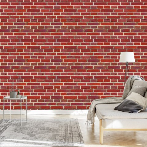 Tapeta Cegła Czerwona 3D