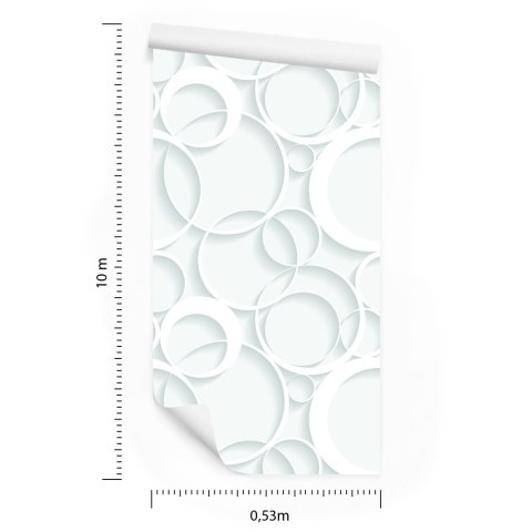 Tapeta Geometryczna-Jasne Okręgi