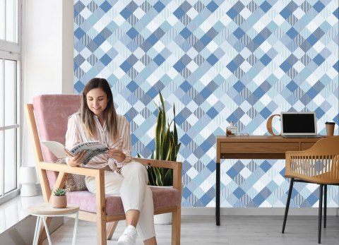 Tapeta Geometryczna-Kolorowe Romby