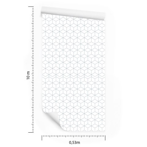 Tapeta Geometryczna - Sześciany