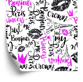 Tapeta Paryska Typografia