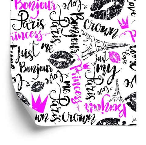 Tapeta Paryska Typografia
