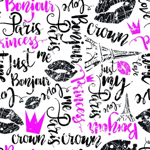 Tapeta Paryska Typografia