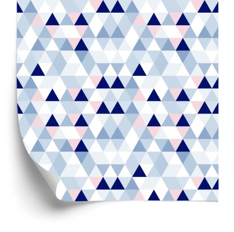 Tapeta Geometryczna - Trójkąty W Pastelowych Barwach