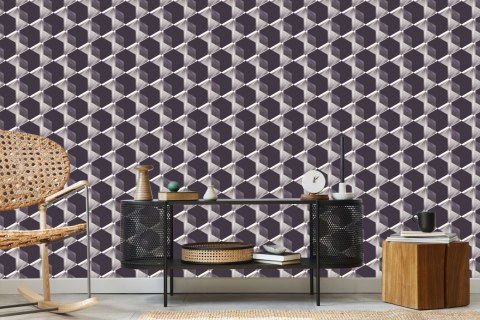 Tapeta Modernistyczne Sześciokąty - Efekt 3D