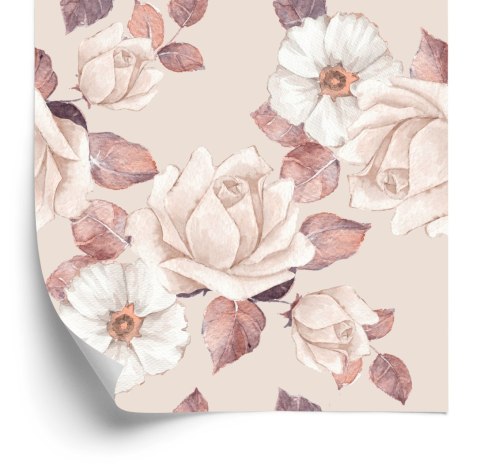 Tapeta Delikatne Kwiaty W Pastelowych Kolorach