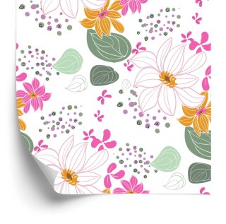 Tapeta Dla Dzieci - Piękne Kolorowe Kwiaty