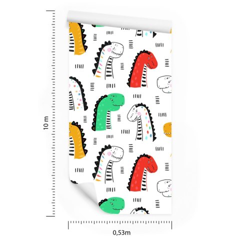 Tapeta Kolorowe Dinozaury