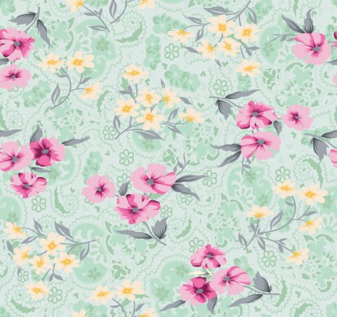 Tapeta Kolorowy Kwiatowy Wzór