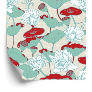 Tapeta Lilie Wodne I Lotosy