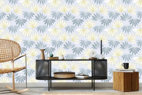 Tapeta Lilie Wodne Jak Narysowane