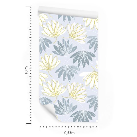 Tapeta Lilie Wodne Jak Narysowane