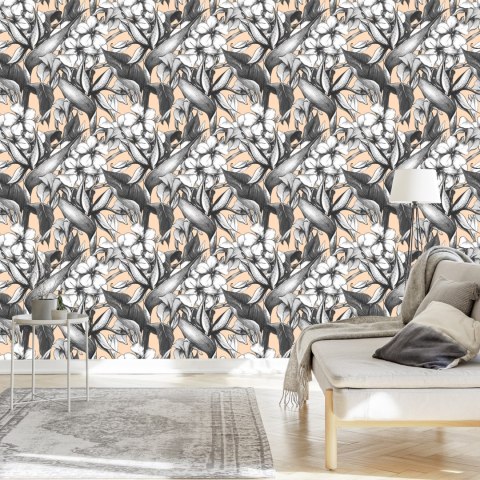 Tapeta Piękne Egzotyczne Kwiaty