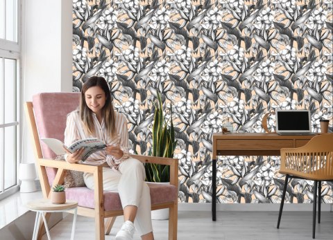 Tapeta Piękne Egzotyczne Kwiaty