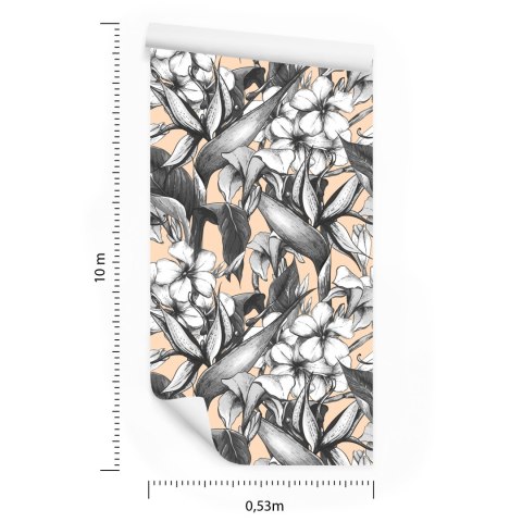 Tapeta Piękne Egzotyczne Kwiaty